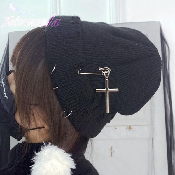 beanie/skull caps harajuku gothic punk girls cross hat cape autumn winter knitwear streetwear male rock hats afc1283, Blue;gray
beanie/skull caps harajuku gothic punk girls cross hat cape autumn winter knitwear streetwear male rock hats afc1283, Blue;gray