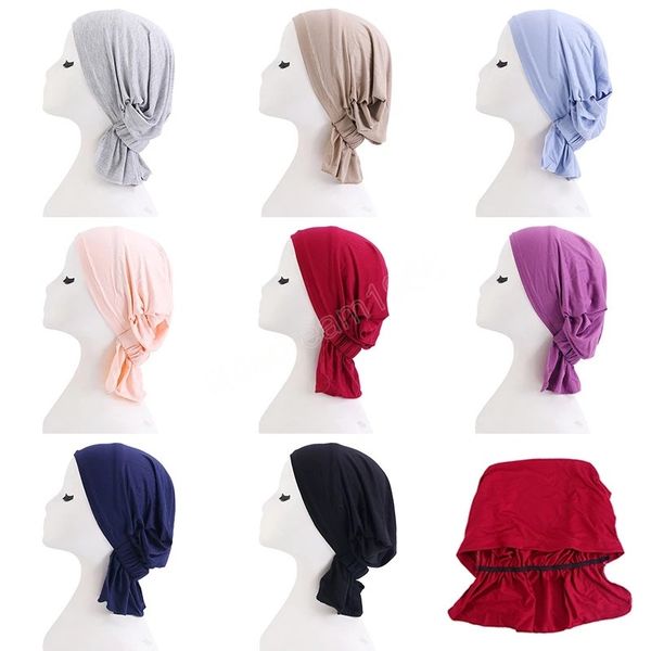 solid color comfortable women turban cap ethnic style all-match elastic cap modern simple convenient chemotherapy cap, Blue;gray
solid color comfortable women turban cap ethnic style all-match elastic cap modern simple convenient chemotherapy cap, Blue;gray