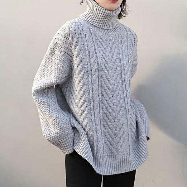 women's sweaters winter turtleneck solid sweater for women basic thick warm knitted pullover autumn 2021 soft loose streetwear female, White;black
women's sweaters winter turtleneck solid sweater for women basic thick warm knitted pullover autumn 2021 soft loose streetwear female, White;black