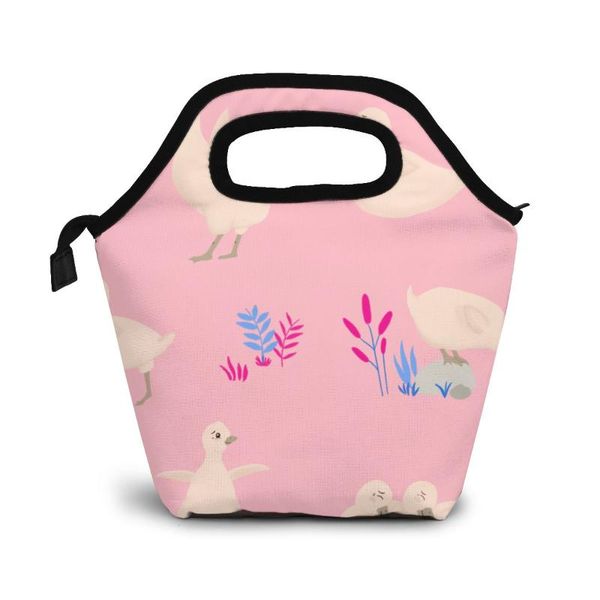 adorable goslings lunch bag boxes bags portable insulated picnic box for women men organizer, Blue;pink
adorable goslings lunch bag boxes bags portable insulated picnic box for women men organizer, Blue;pink