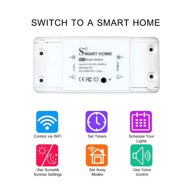 smart home control basic remote wifi switch compatible with alexa google assistant life app diy your via phone
smart home control basic remote wifi switch compatible with alexa google assistant life app diy your via phone