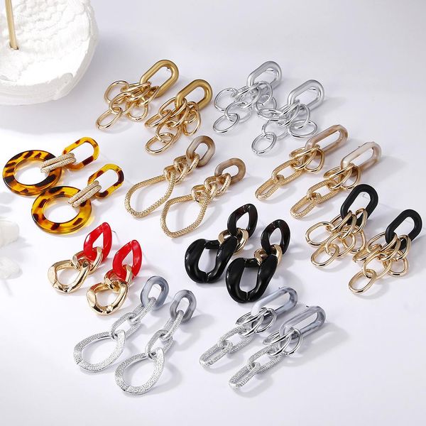 assorted splice acrylic resin chain link charm earrings bohemia candy color earings for women street snap hip hop dress jewelry girl gift, Golden
assorted splice acrylic resin chain link charm earrings bohemia candy color earings for women street snap hip hop dress jewelry girl gift, Golden