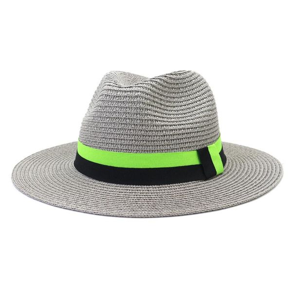 wide brim hats summer solid khaki white black band classic women hat panamas outdoor straw sun protection dress formal men, Blue;gray
wide brim hats summer solid khaki white black band classic women hat panamas outdoor straw sun protection dress formal men, Blue;gray