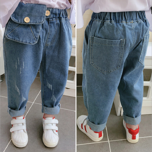 spring autumn childrens jeans kids clothes cotton casual loose long baby boys girls denim pants ripped jeans for girls boys, Blue
spring autumn childrens jeans kids clothes cotton casual loose long baby boys girls denim pants ripped jeans for girls boys, Blue
