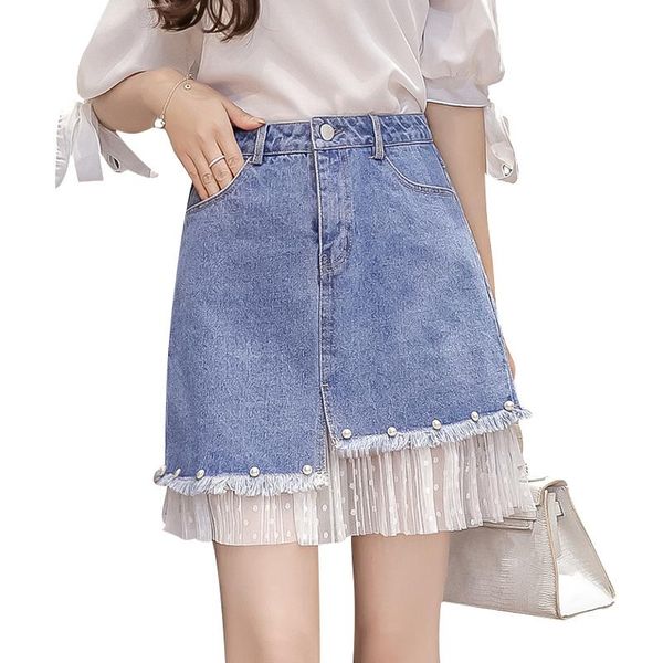 skirts girls fluffy short denim bead skirt plus size falda aesthetic summer 2021 fashion korean mesh stitching irregular, Black
skirts girls fluffy short denim bead skirt plus size falda aesthetic summer 2021 fashion korean mesh stitching irregular, Black