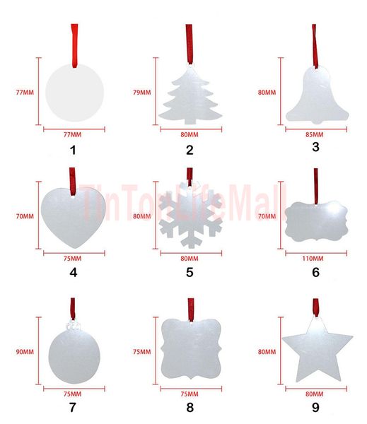 stock sublimation blank christmas ornament double-sided xmas tree pendant multi shape aluminum plate metal hanging tag holidays decoration c
stock sublimation blank christmas ornament double-sided xmas tree pendant multi shape aluminum plate metal hanging tag holidays decoration c
