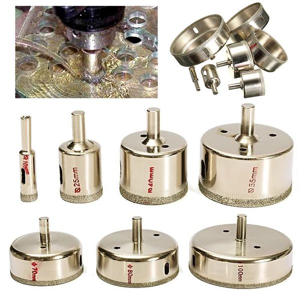10/25/40/55/70/85/100 mm 7pcs large diamond hole saw tile ceramic glass porcelain marble drill bit set
10/25/40/55/70/85/100 mm 7pcs large diamond hole saw tile ceramic glass porcelain marble drill bit set