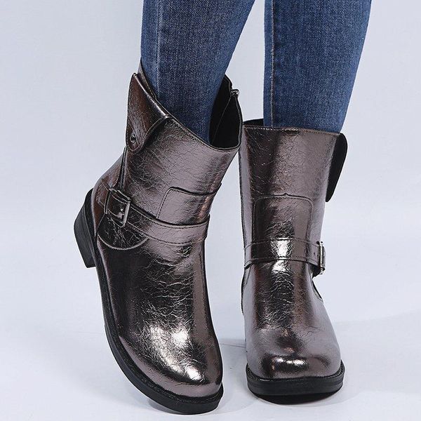 boots autumn winter pu leather women shoes low heels platform ladies buckle strap zipper zapatos mujer, Black
boots autumn winter pu leather women shoes low heels platform ladies buckle strap zipper zapatos mujer, Black