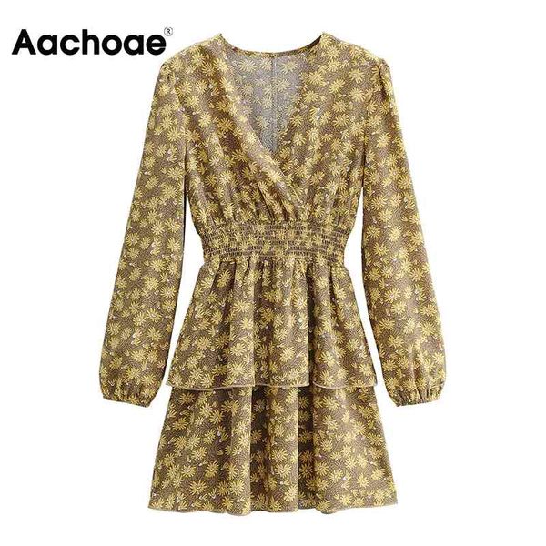 chic women ruffles mini dresses female v neck long sleeve vintage elastic wasit elegant a line dress vestidos 210413, Black;gray
chic women ruffles mini dresses female v neck long sleeve vintage elastic wasit elegant a line dress vestidos 210413, Black;gray