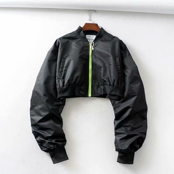 hwlzltzht autumn short baseball jackets loose coats women zipper casual basic jacket bomber coat female outwear 201015, Black;brown
hwlzltzht autumn short baseball jackets loose coats women zipper casual basic jacket bomber coat female outwear 201015, Black;brown