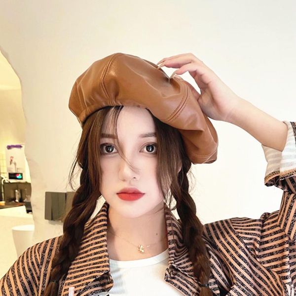 berets women ins beret hat octagonal caps ladies girl pu faux leather artist french pumpkin hats cute, Blue;gray
berets women ins beret hat octagonal caps ladies girl pu faux leather artist french pumpkin hats cute, Blue;gray