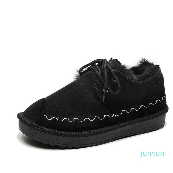wholesale-boots women faux fur ankle ladies lace up sewing short boot female non slip flats plush warm, Black
wholesale-boots women faux fur ankle ladies lace up sewing short boot female non slip flats plush warm, Black