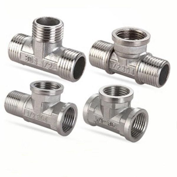 watering equipments 5pcs 1/2" female/male thread stainless steel tee joint coal gas heater pipe fittings water parts equal diameter con
watering equipments 5pcs 1/2" female/male thread stainless steel tee joint coal gas heater pipe fittings water parts equal diameter con