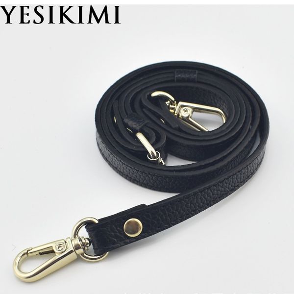 diy adjustable genuine leather long bag strap 1.2*120cm replacement bag accessories gold buckle bag belt, Black
diy adjustable genuine leather long bag strap 1.2*120cm replacement bag accessories gold buckle bag belt, Black