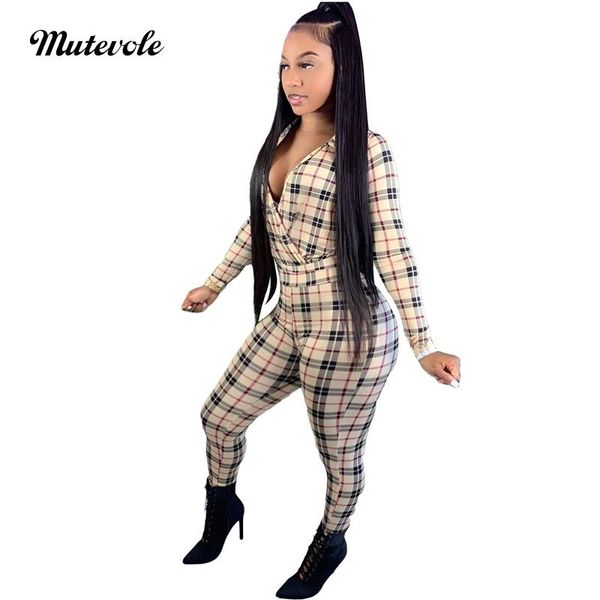 mutevole women deep v neck plaid print jumpsuit casual long sleeve bodycon jumpsuits elegant patchwork skinny women's & rompers, Black;white
mutevole women deep v neck plaid print jumpsuit casual long sleeve bodycon jumpsuits elegant patchwork skinny women's & rompers, Black;white
