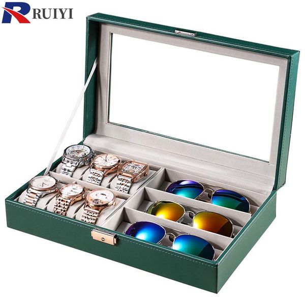 jewelry pouches, bags style watch box, glasses storage integrated display box with lock, dustproof multifunctional, Pink;blue
jewelry pouches, bags style watch box, glasses storage integrated display box with lock, dustproof multifunctional, Pink;blue