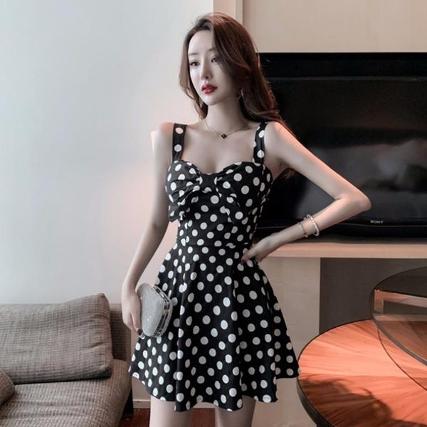 casual dresses summer bow polka dot women dress off shoulder strapless spaghetti strap red korean style fashion club wear, Black;gray
casual dresses summer bow polka dot women dress off shoulder strapless spaghetti strap red korean style fashion club wear, Black;gray