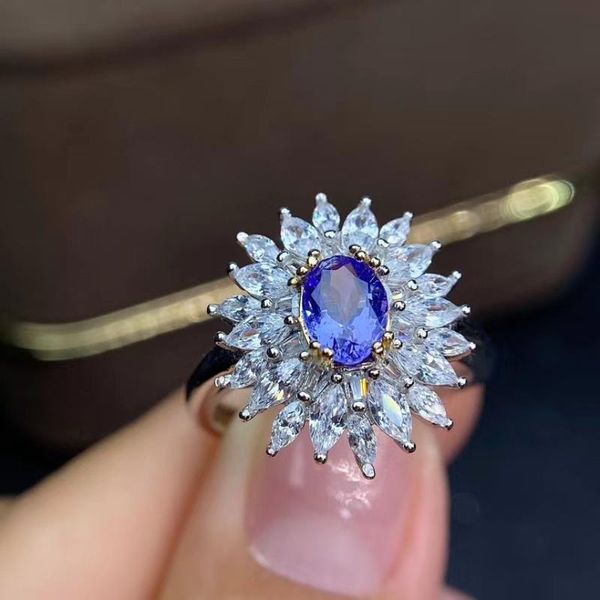 cluster rings coming natural and real tanzanite luxury ring gemstone 925 sterling silver fine jewelry, Golden;silver
cluster rings coming natural and real tanzanite luxury ring gemstone 925 sterling silver fine jewelry, Golden;silver