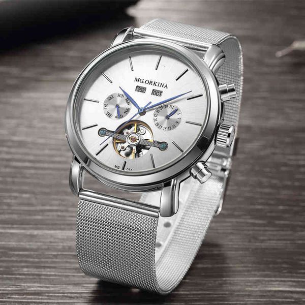 men mechanical watches business orkina montre homme sport luxury automatic tour car men's male 2021 relogio masculino, Slivery;brown
men mechanical watches business orkina montre homme sport luxury automatic tour car men's male 2021 relogio masculino, Slivery;brown