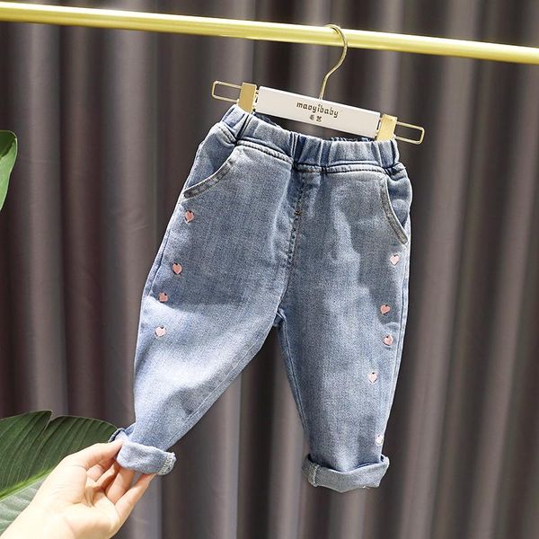 spring kids girl's clothes all-match elastic waist denim trousers for toddler children girls' clothing outfit jeans pant, Blue
spring kids girl's clothes all-match elastic waist denim trousers for toddler children girls' clothing outfit jeans pant, Blue