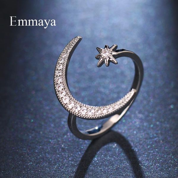 cluster rings emmaya 2021 moon and star modelling adjustable ring cz romantic style for lovers anniversary gift choice dainty jewelry, Golden;silver
cluster rings emmaya 2021 moon and star modelling adjustable ring cz romantic style for lovers anniversary gift choice dainty jewelry, Golden;silver