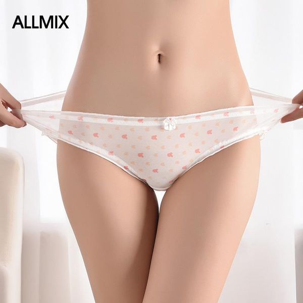 women's panties allmix cute printed ladies underwear low waist breathable mesh underpants transparent briefs, Black;pink 
women's panties allmix cute printed ladies underwear low waist breathable mesh underpants transparent briefs, Black;pink
