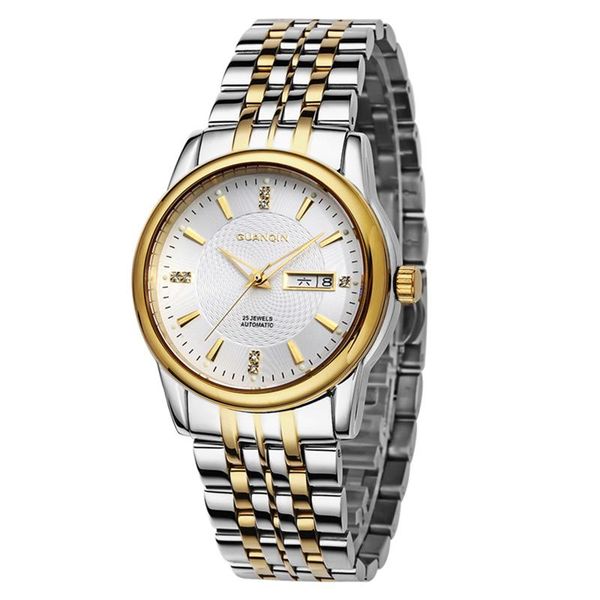 wristwatches 2021 guanqin gj10030 automatic watch waterproof and dustproof fashion three pointer double calendar mechanical male, Slivery;brown
wristwatches 2021 guanqin gj10030 automatic watch waterproof and dustproof fashion three pointer double calendar mechanical male, Slivery;brown