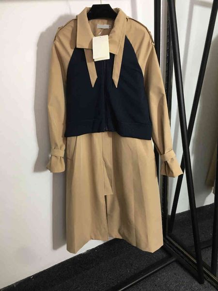 fashion women lapel coat+vest windbreaker logo brand winter midi coats jackets windproof embroidery long sleeve casual womens designer cloth, Tan;black
fashion women lapel coat+vest windbreaker logo brand winter midi coats jackets windproof embroidery long sleeve casual womens designer cloth, Tan;black