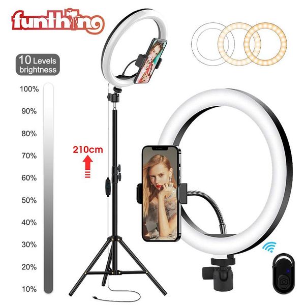 10'' ring lamp led light selfie with tripod phone video pography lighting for youtube makeup fill flash heads
10'' ring lamp led light selfie with tripod phone video pography lighting for youtube makeup fill flash heads