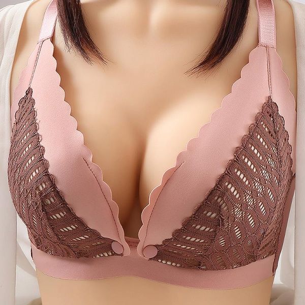 bras women bra front closure push up underwear ladies seamless wire full cup lace bralette lingerie, Red;black
bras women bra front closure push up underwear ladies seamless wire full cup lace bralette lingerie, Red;black