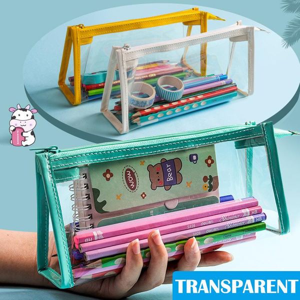 pencil bags waterproof cases transparent ins stationery kawaii phone case bag school supplies triangle
pencil bags waterproof cases transparent ins stationery kawaii phone case bag school supplies triangle