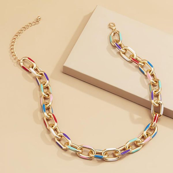 fashion geometric simple cold wind cross chain ladies necklace mixed color dripping oil metal party jewelry accessories chokers, Golden;silver
fashion geometric simple cold wind cross chain ladies necklace mixed color dripping oil metal party jewelry accessories chokers, Golden;silver