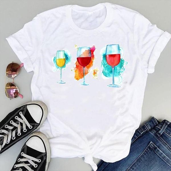 watercolor wine beach cartoon graphic women summer short sleeve fashion print female clothes tees shirt, White
watercolor wine beach cartoon graphic women summer short sleeve fashion print female clothes tees shirt, White