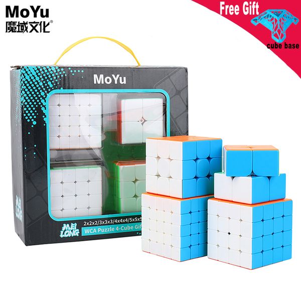 moyu 4pcs magic cube set mofangjiaoshi 2x2 3x3 4x4 5x5 meilong speed cube pyramid skew megaminx sq1 packing educational toys
moyu 4pcs magic cube set mofangjiaoshi 2x2 3x3 4x4 5x5 meilong speed cube pyramid skew megaminx sq1 packing educational toys