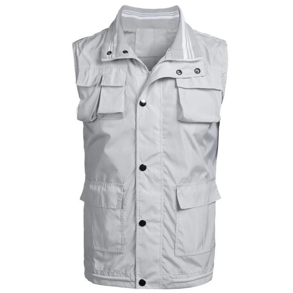 men's vests men casual sleeveless full-zip sports vest jacket, Black;white
men's vests men casual sleeveless full-zip sports vest jacket, Black;white