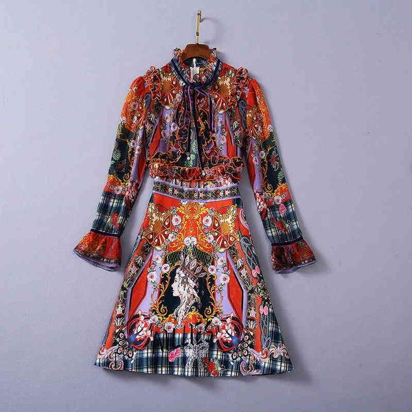 casual dresses european and american women's wear winter style horn sleeve long collar fashionable floral print dresses beew, Black;gray
casual dresses european and american women's wear winter style horn sleeve long collar fashionable floral print dresses beew, Black;gray