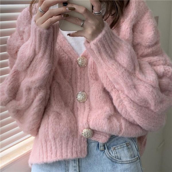 women's knits & tees 2021 autumn vintage cardigans for women sweater coat winter casual solid color thick twist knitted cardigan jacket, White
women's knits & tees 2021 autumn vintage cardigans for women sweater coat winter casual solid color thick twist knitted cardigan jacket, White