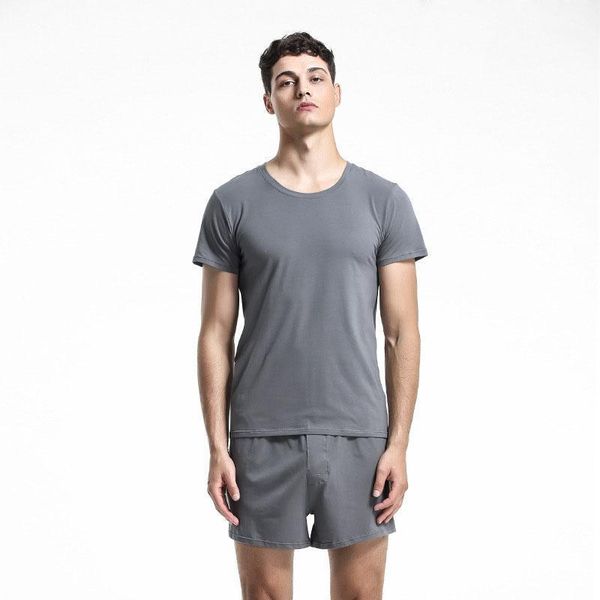 95% cotton men's sets spring summer pajamas short sleeve shorts sleepwear solid large size man home clothes casual soft, Black;brown
95% cotton men's sets spring summer pajamas short sleeve shorts sleepwear solid large size man home clothes casual soft, Black;brown