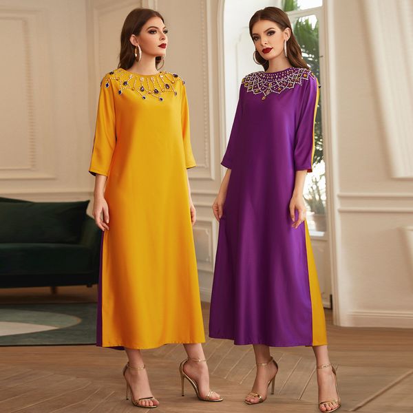 eid mubarak muslim fashion long dresses for women turkey abaya dubai arabic hijab dress satin islam plus size clothing vestidos, Red
eid mubarak muslim fashion long dresses for women turkey abaya dubai arabic hijab dress satin islam plus size clothing vestidos, Red