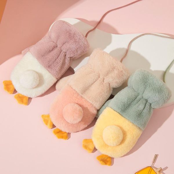 children's mittens mitten for children kids winter full finger windproof warm thicken soft plush gloves baby boys girls rope halter, White
children's mittens mitten for children kids winter full finger windproof warm thicken soft plush gloves baby boys girls rope halter, White