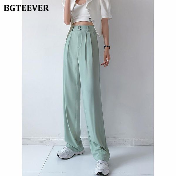 women's pants & capris bgteever summer double button women wide leg trousers high waist loose pockets female solid long casual ladies p, Black;white
women's pants & capris bgteever summer double button women wide leg trousers high waist loose pockets female solid long casual ladies p, Black;white