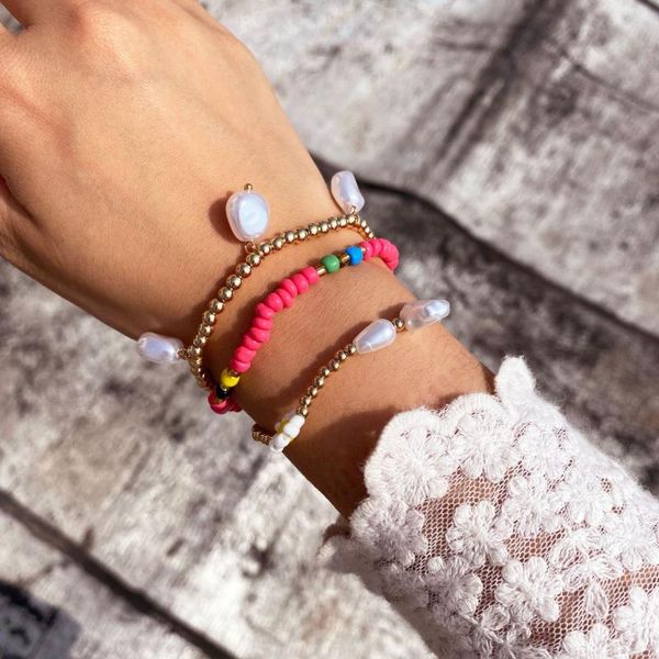 beaded, strands imitation pearls beaded bracelet for women punk hip hop colorful bead bracelets set female vintage fashion metal gifts, Black
beaded, strands imitation pearls beaded bracelet for women punk hip hop colorful bead bracelets set female vintage fashion metal gifts, Black