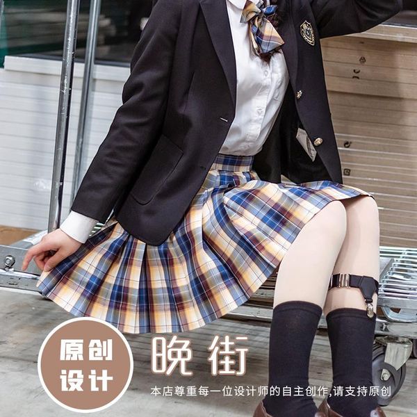 uniform skirt genuine 2021 autumn student girly girl sweet pleated half-length college style skirts, Black
uniform skirt genuine 2021 autumn student girly girl sweet pleated half-length college style skirts, Black