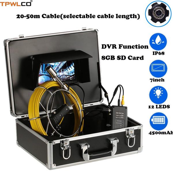 cameras underwater industrial pipe sewer drain wall video plumbing system 7" 20-50m cable 23mm with 12pcs leds dvr
cameras underwater industrial pipe sewer drain wall video plumbing system 7" 20-50m cable 23mm with 12pcs leds dvr