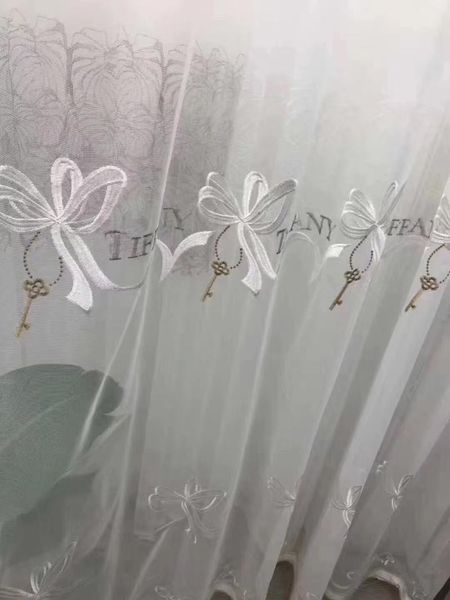 white embroidered bowknot key pattern european style tulle curtains for children bedroom lliving room window sheer lace bottom curtain & dra
white embroidered bowknot key pattern european style tulle curtains for children bedroom lliving room window sheer lace bottom curtain & dra