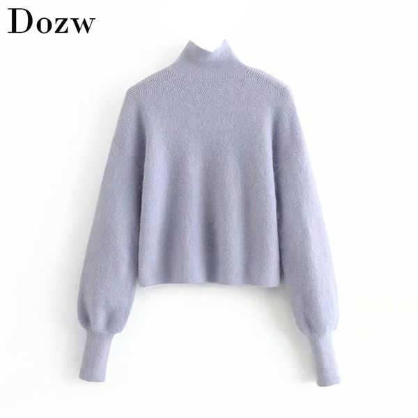 casual turtleneck knitted crop sweater winter warm women pullover soft long lantern sleeve jumper loose female oversize 210414, White;black
casual turtleneck knitted crop sweater winter warm women pullover soft long lantern sleeve jumper loose female oversize 210414, White;black