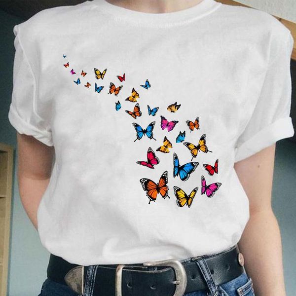 women's t-shirt women butterfly printing beach short sleeve lovely graphic fashion female clothes cartoon lady tees tshirt print, White
women's t-shirt women butterfly printing beach short sleeve lovely graphic fashion female clothes cartoon lady tees tshirt print, White