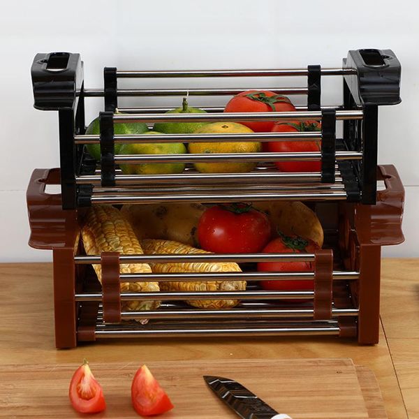 stainless steel retractable kitchen sink rack fruit and vegetable basket dishes tray storage tools & organization
stainless steel retractable kitchen sink rack fruit and vegetable basket dishes tray storage tools & organization