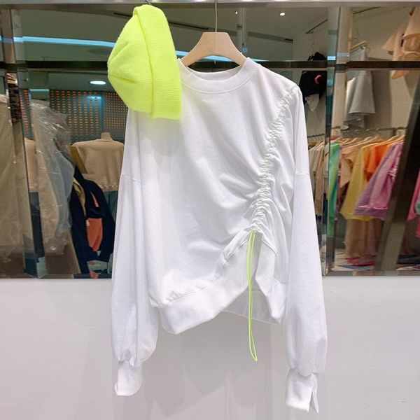 women's hoodies & sweatshirts south korea 2021 spring summer ins womens fashion drawstring lace pleated crew neck online celebrity /40, Black
women's hoodies & sweatshirts south korea 2021 spring summer ins womens fashion drawstring lace pleated crew neck online celebrity /40, Black
