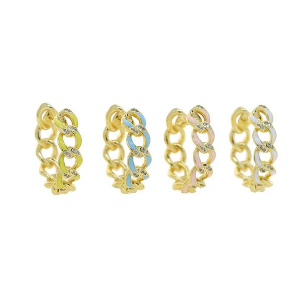 hoop & huggie selling gold plated rainbow colorful fashion women charm neon enamel cz stone cuban link chain earrings jewelry, Golden;silver
hoop & huggie selling gold plated rainbow colorful fashion women charm neon enamel cz stone cuban link chain earrings jewelry, Golden;silver